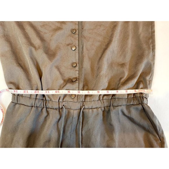 Kensie Women Front Button Romper Jumpsuit Tie Waist #B81848160 Black Size Small - Picture 4 of 7